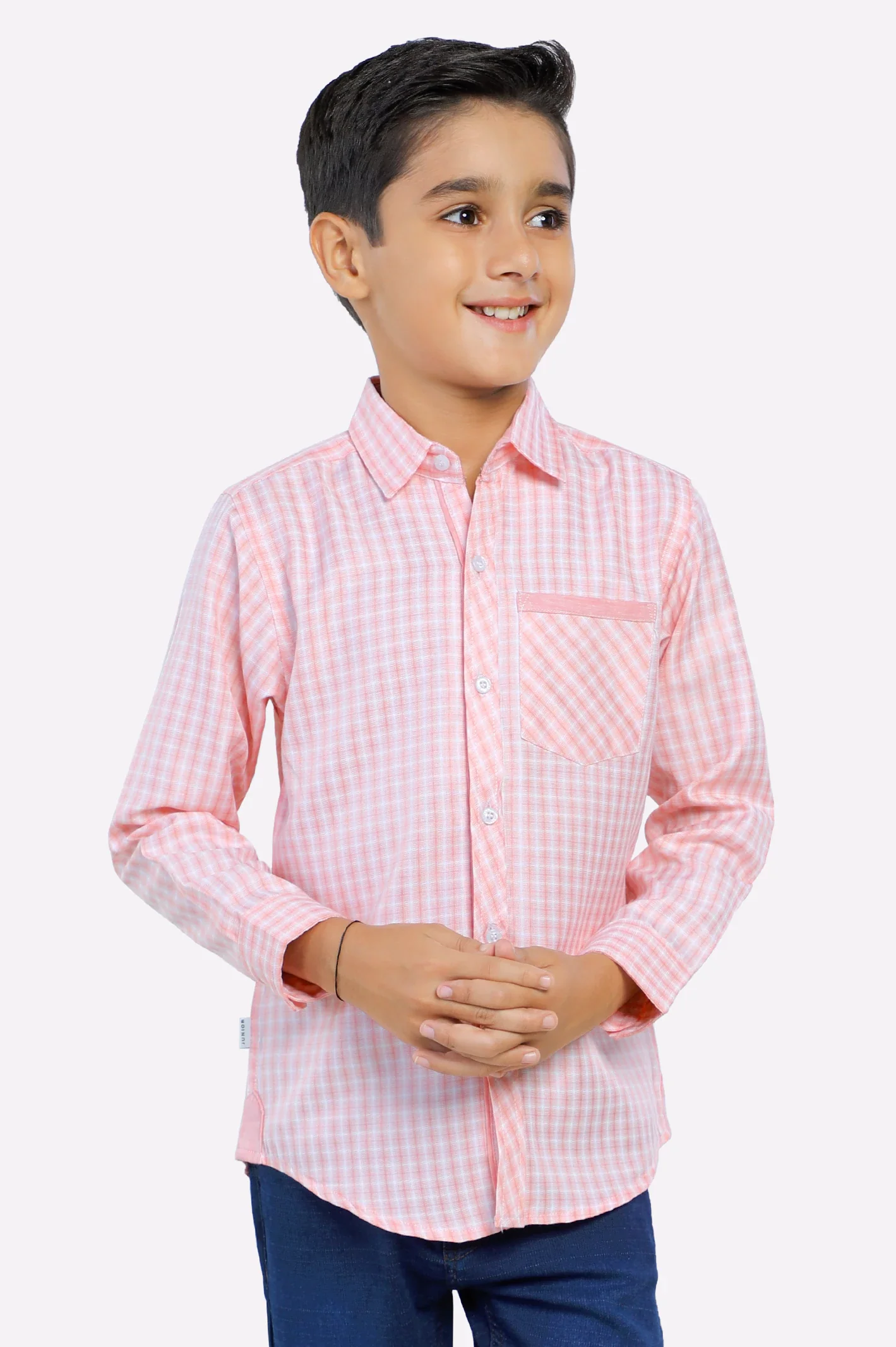 Coral Tattersall Check Casual Shirt