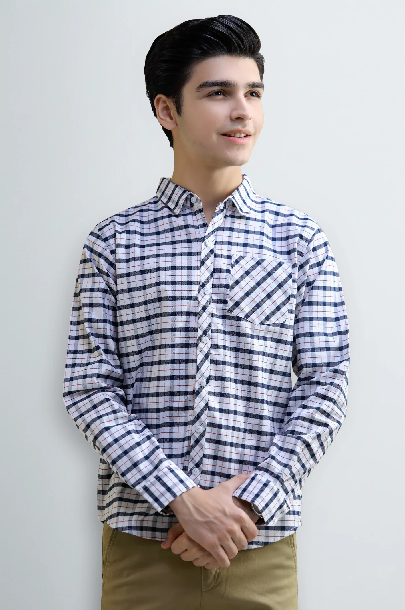 Tattersall Check Boys Casual Shirt