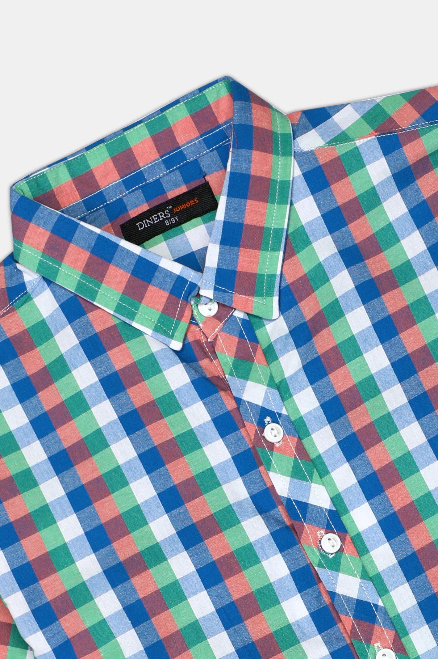 Multicolor Gingham Check Casual Shirt - Image 2
