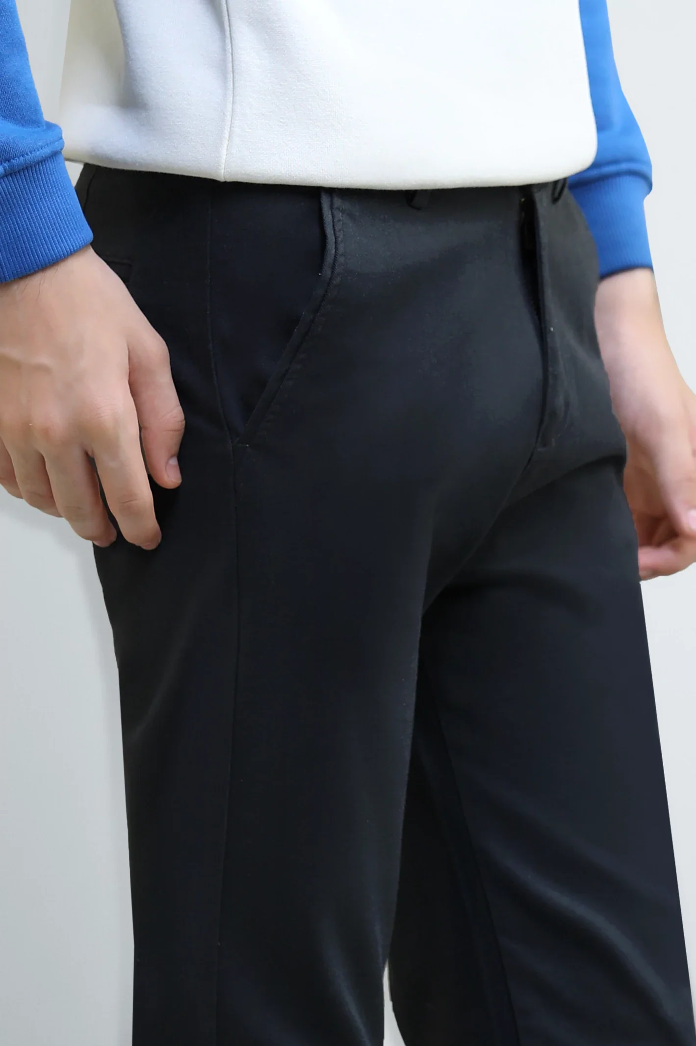 Dark Grey Boys Cotton Chinos - Image 2