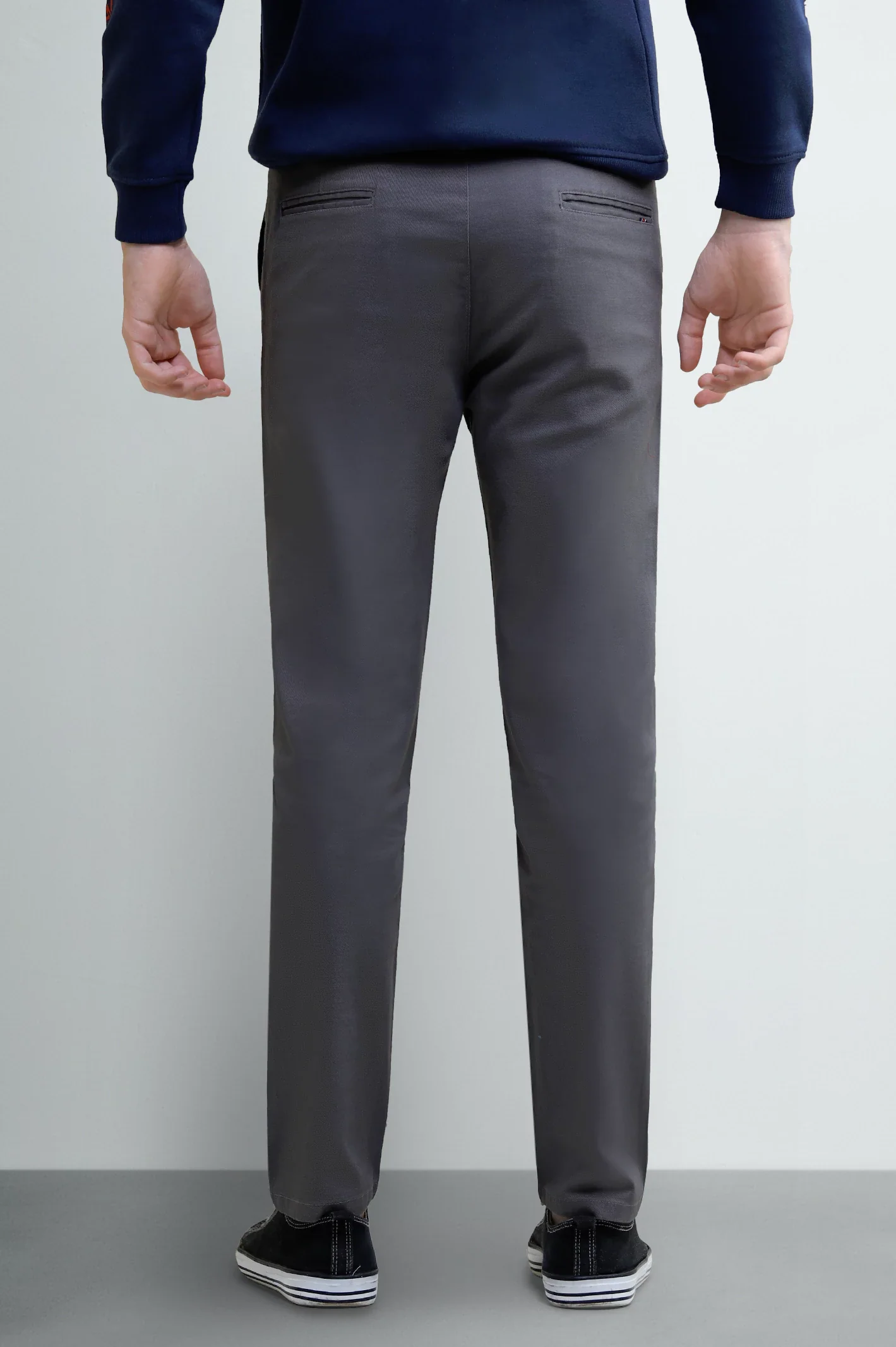 Ash Grey Boys Cotton Chinos - Image 3