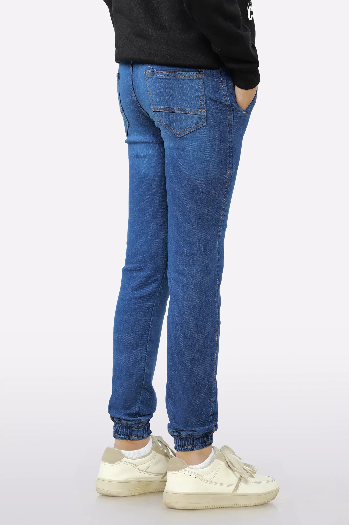 Medium Blue Denim Boys Jeans - Image 3