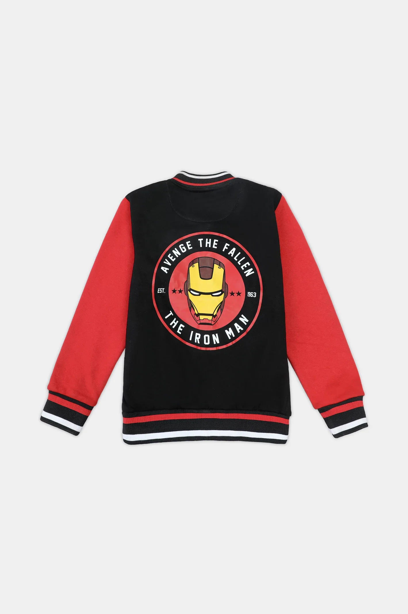 Black and Red Boys Bomber Jacket - Image 3