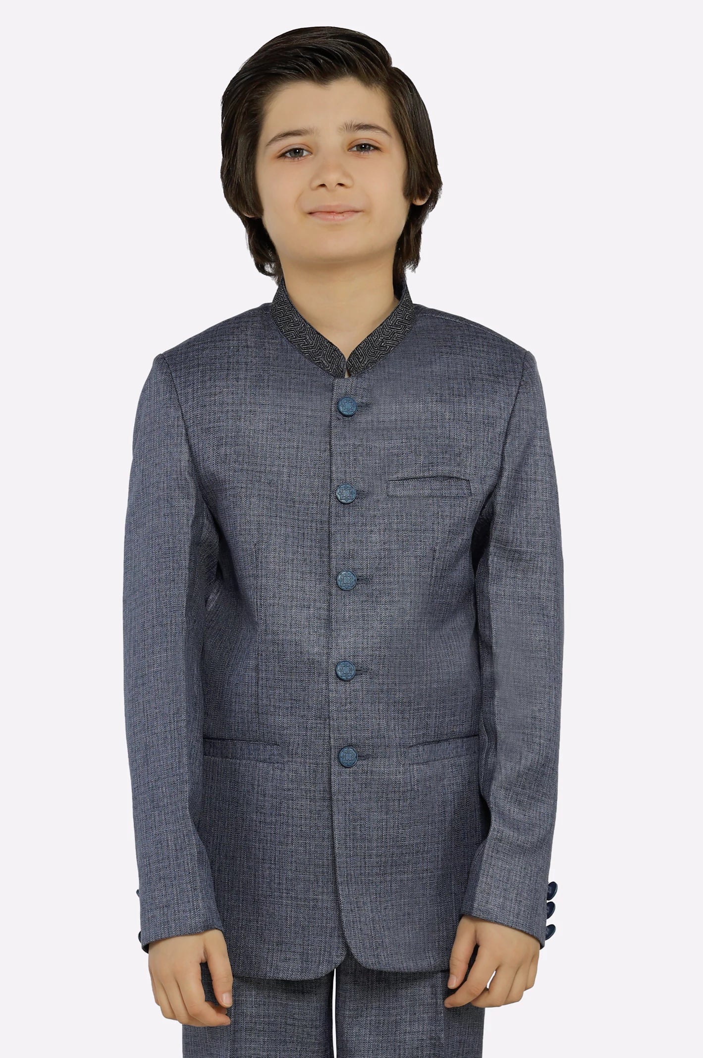 Grey Prince Suit for Boys - Image 2