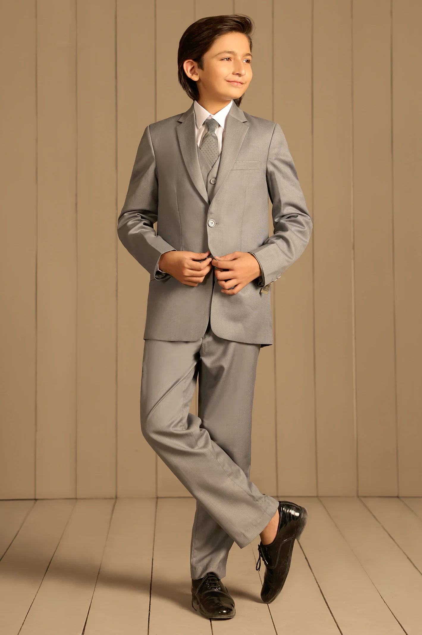 Grey Suiting for Boys - Image 3