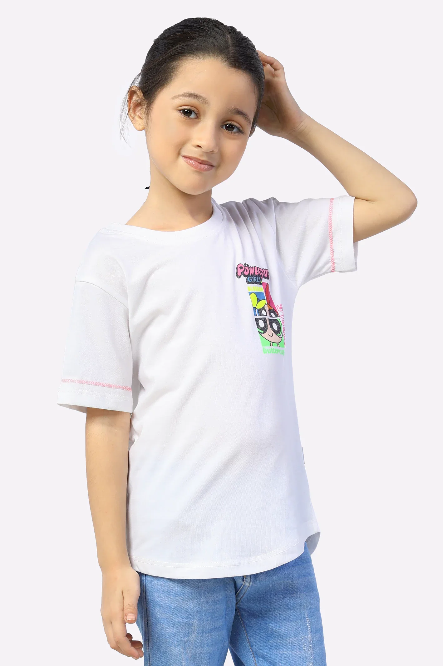 Powerpuff Girls Print Girls T-Shirt - Image 2