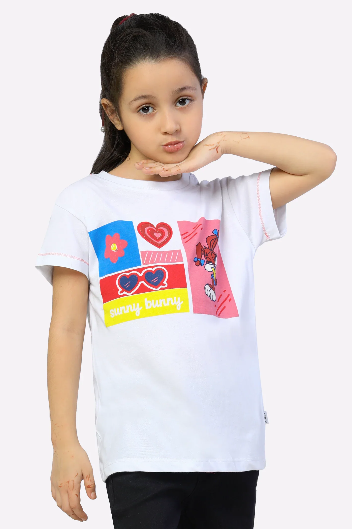 Babs Bunny Printed Girls T-Shirt - Image 5