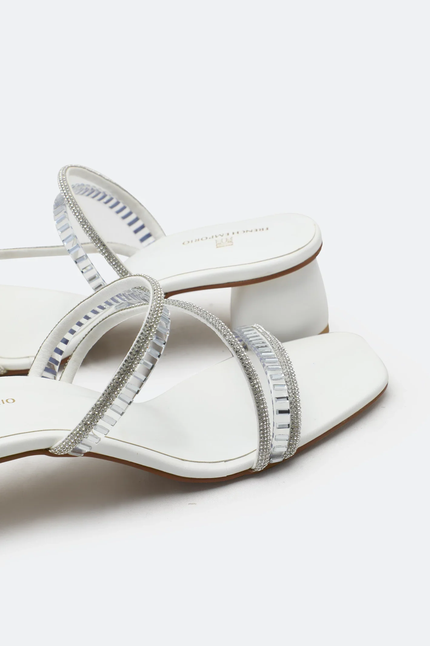 White Ladies Formal Block Heel - Image 2