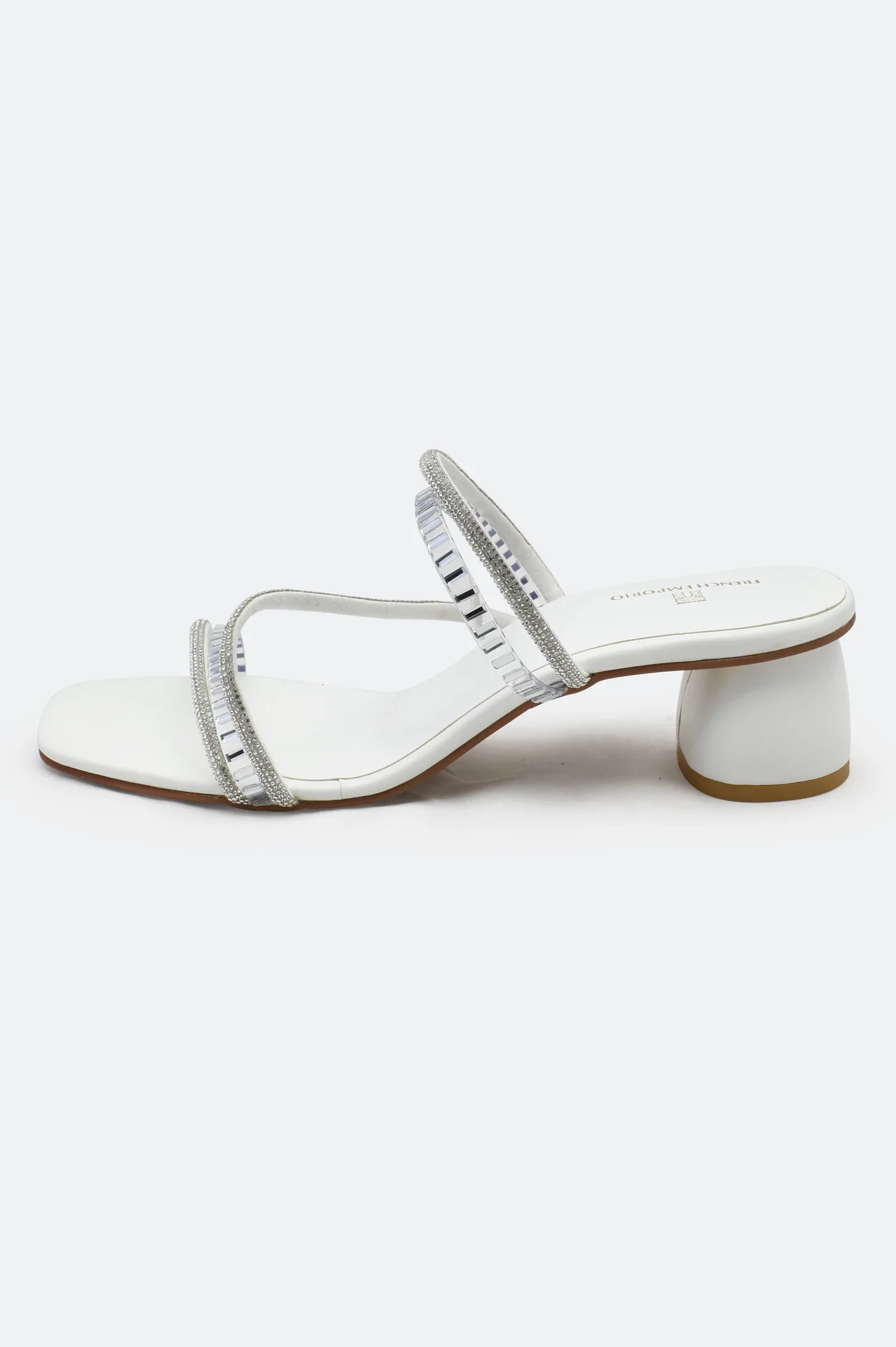 White Ladies Formal Block Heel - Image 3