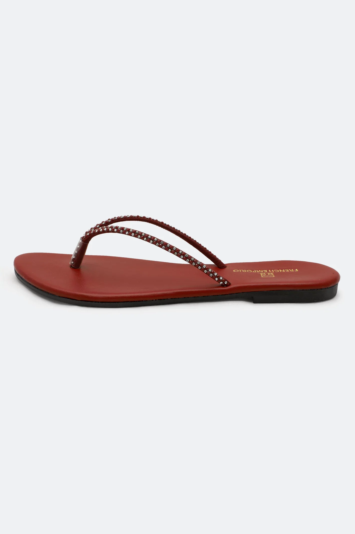 Maroon Ladies Casual Slippers - Image 3