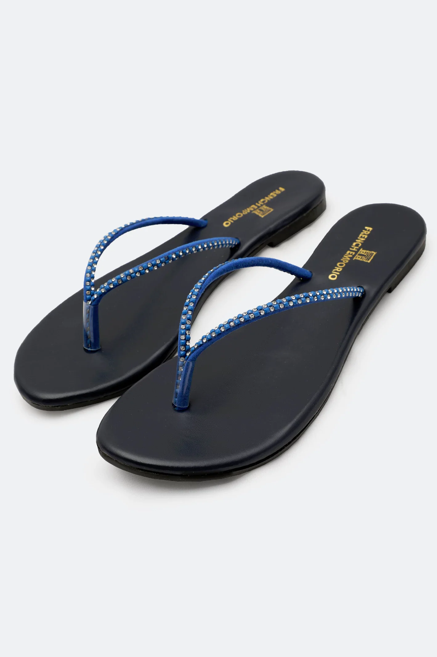 Navy Blue Ladies Casual Slippers - Image 4