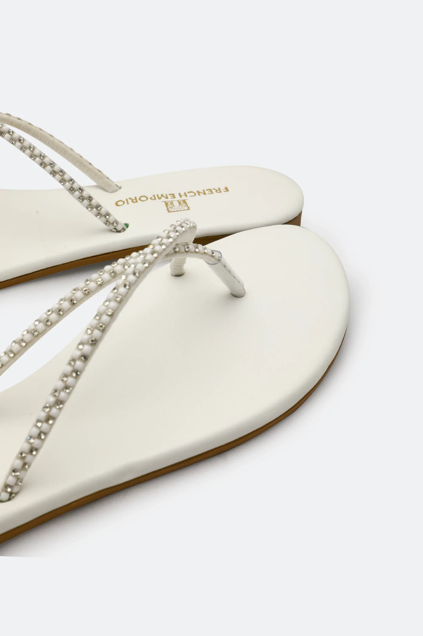 White Ladies Casual Slippers - Image 2