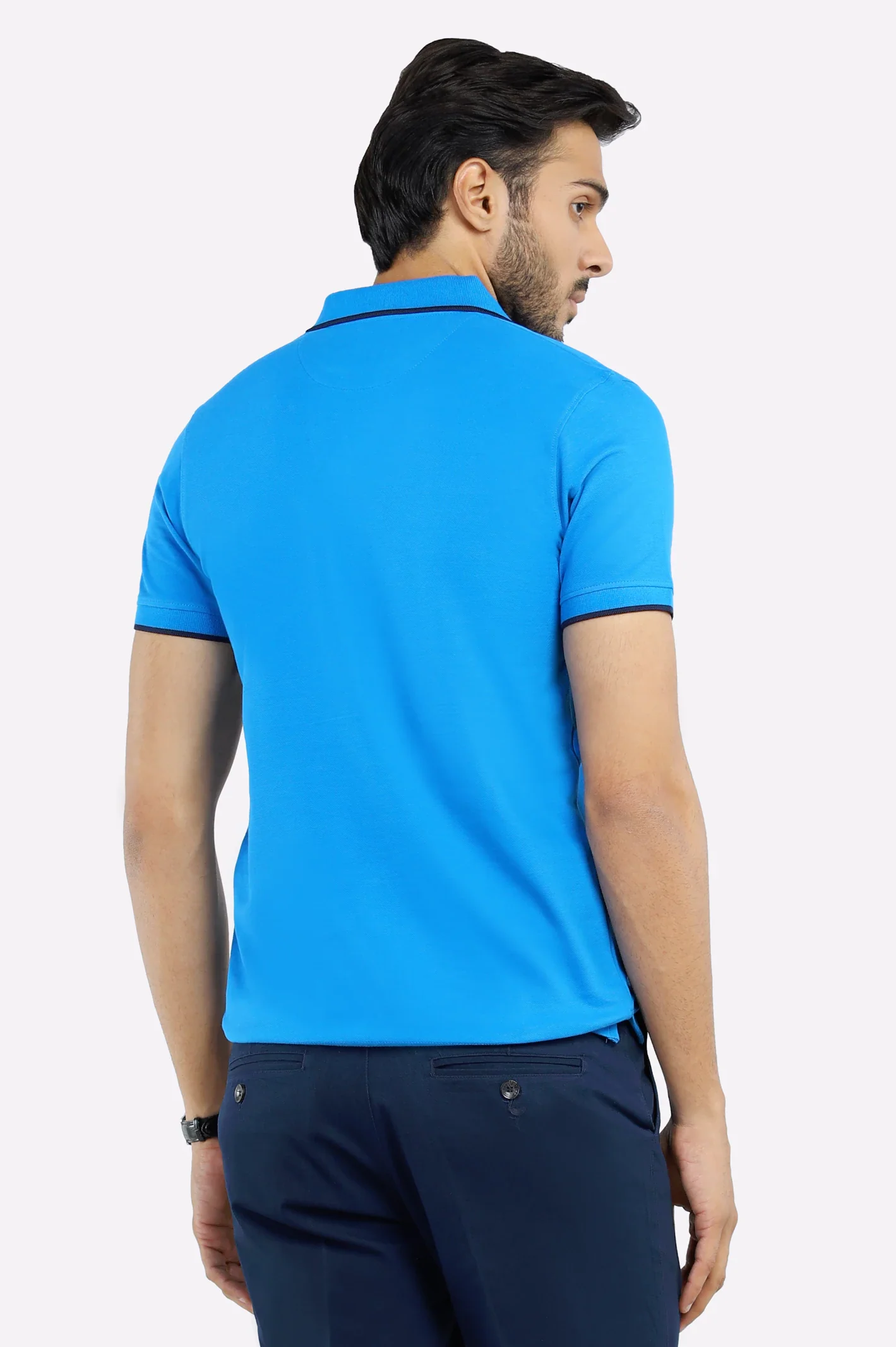 Jacquard Collar Polo - Image 4