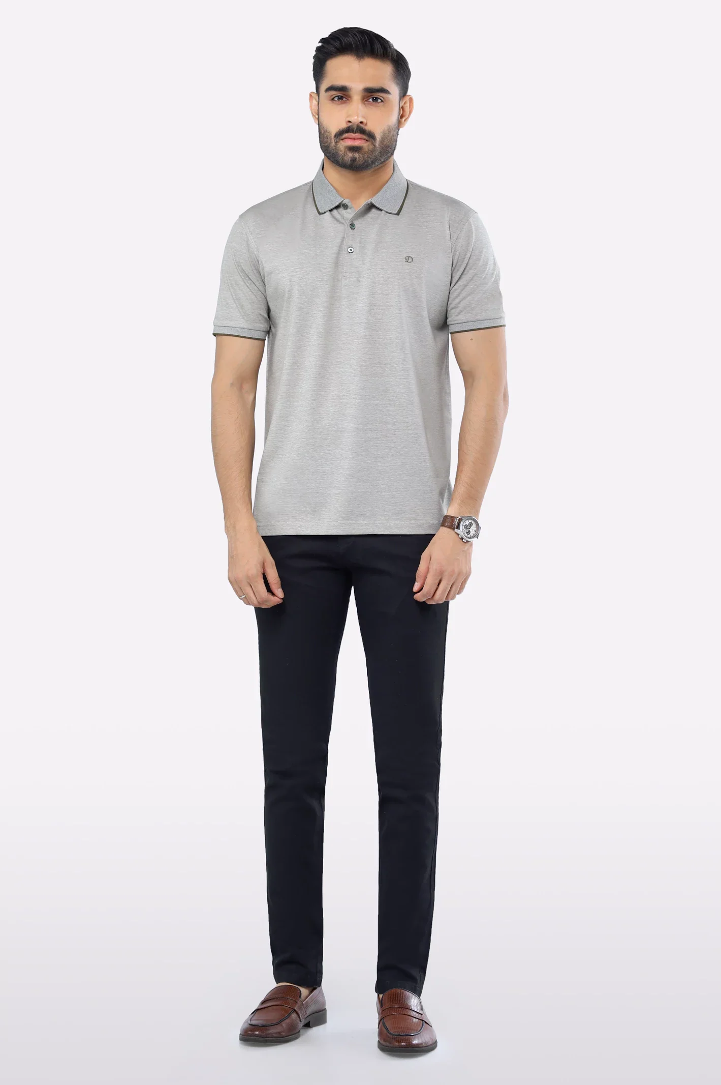 Olive Dry Fit Polo - Image 2