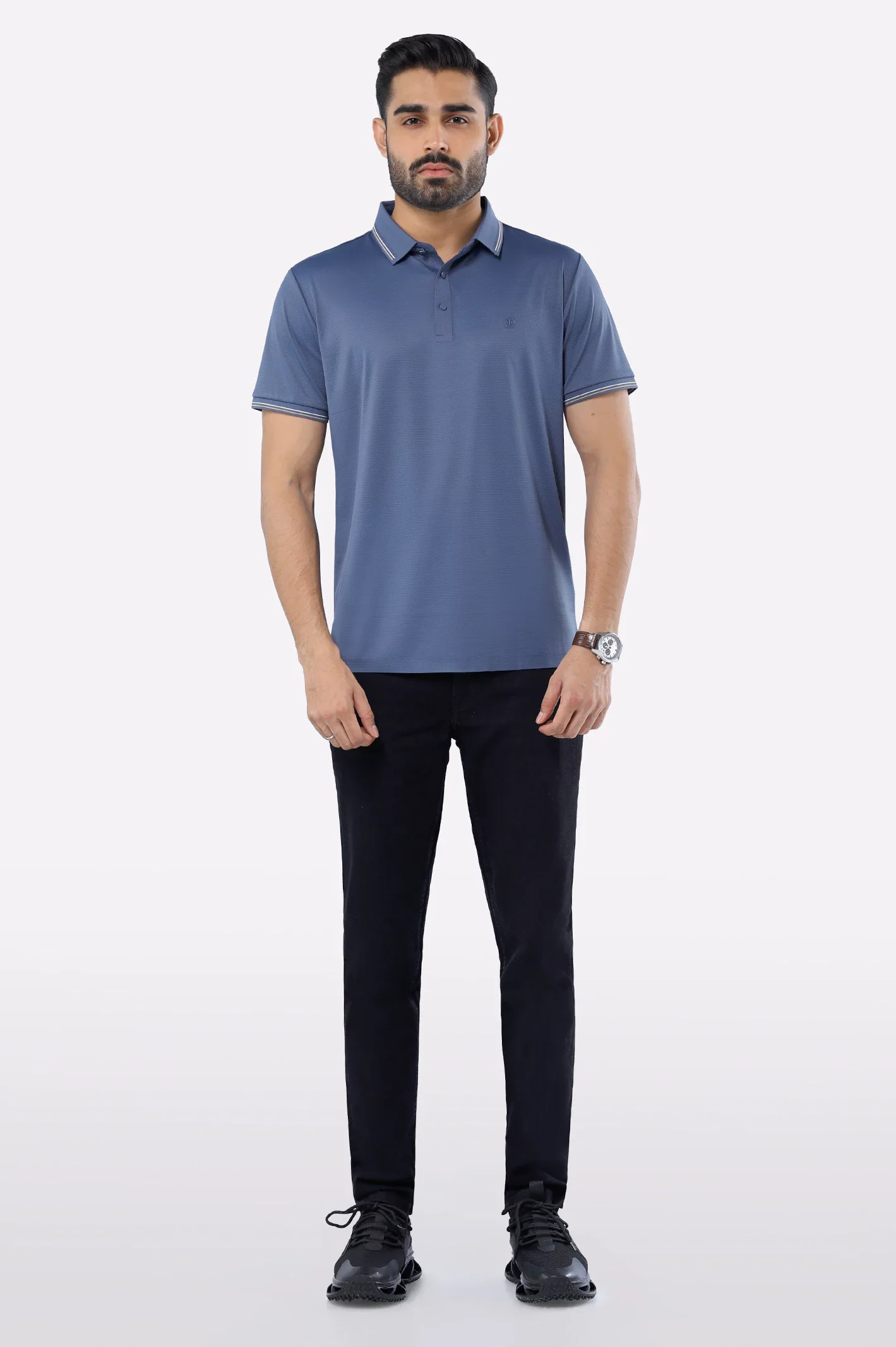 Blue Dry Fit Polo - Image 2