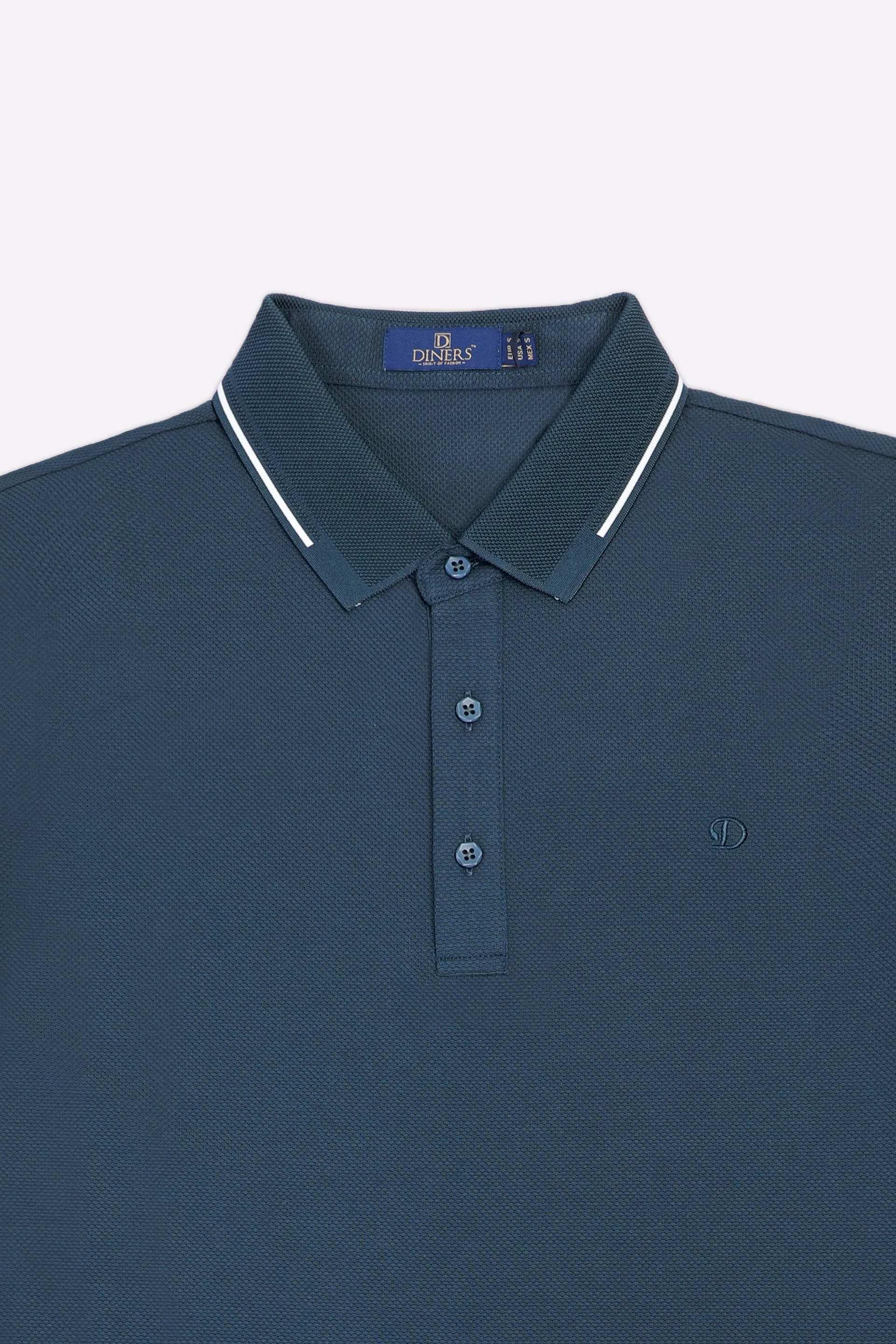 Dark Green Basic Mercerized Polo - Image 5