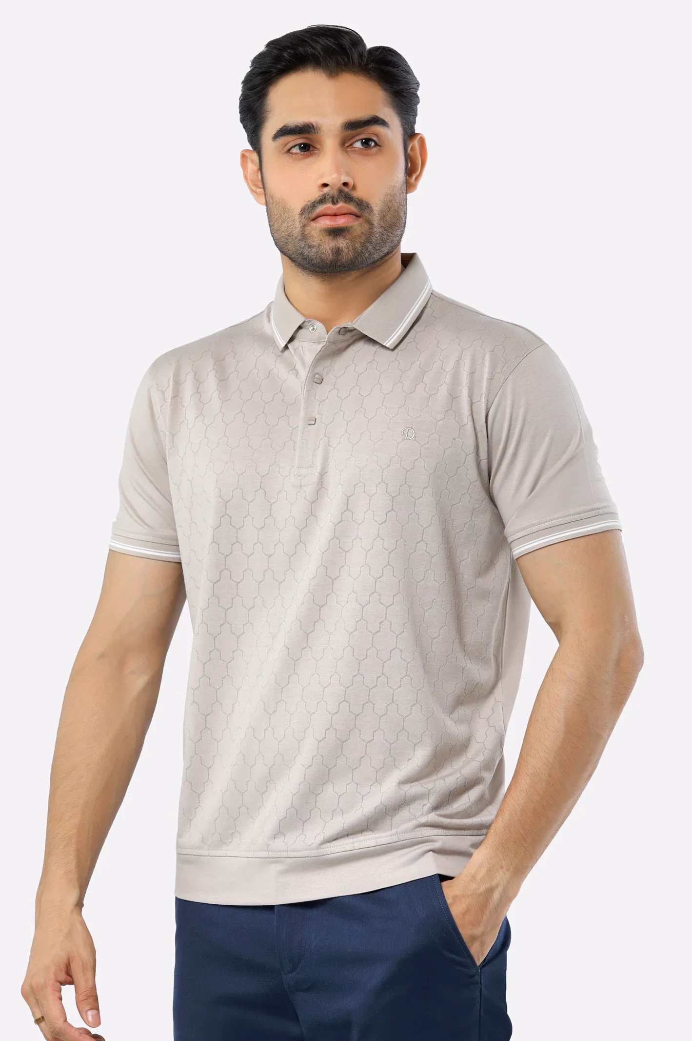 Sand Mercerized Polo