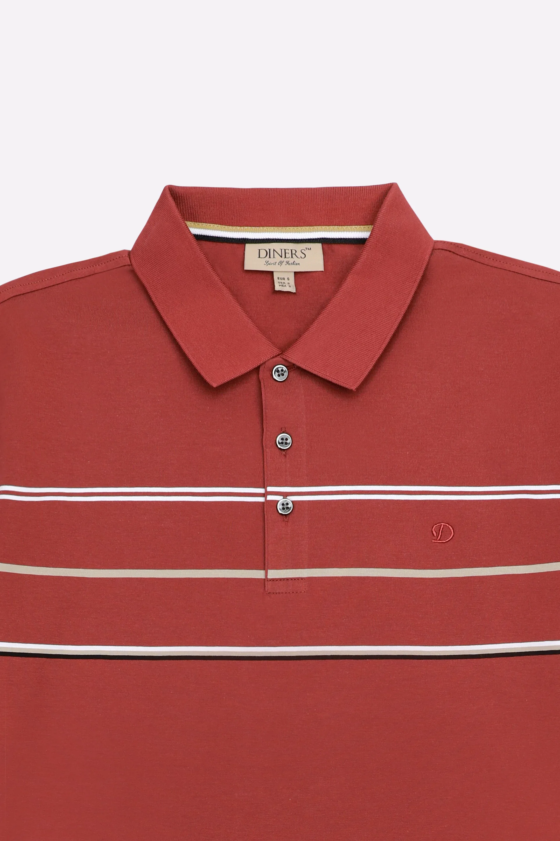 Maroon Yarn Dyed Polo - Image 6