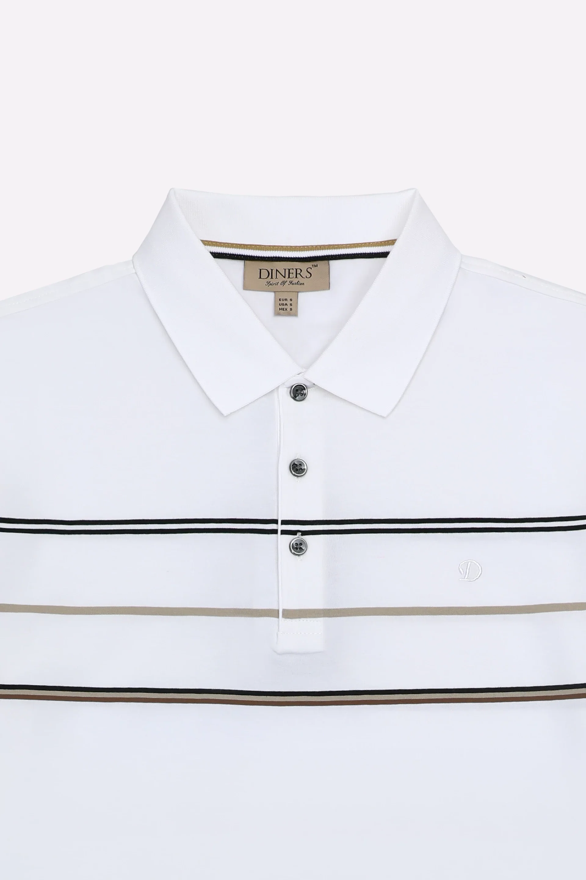 White Yarn Dyed Polo - Image 7