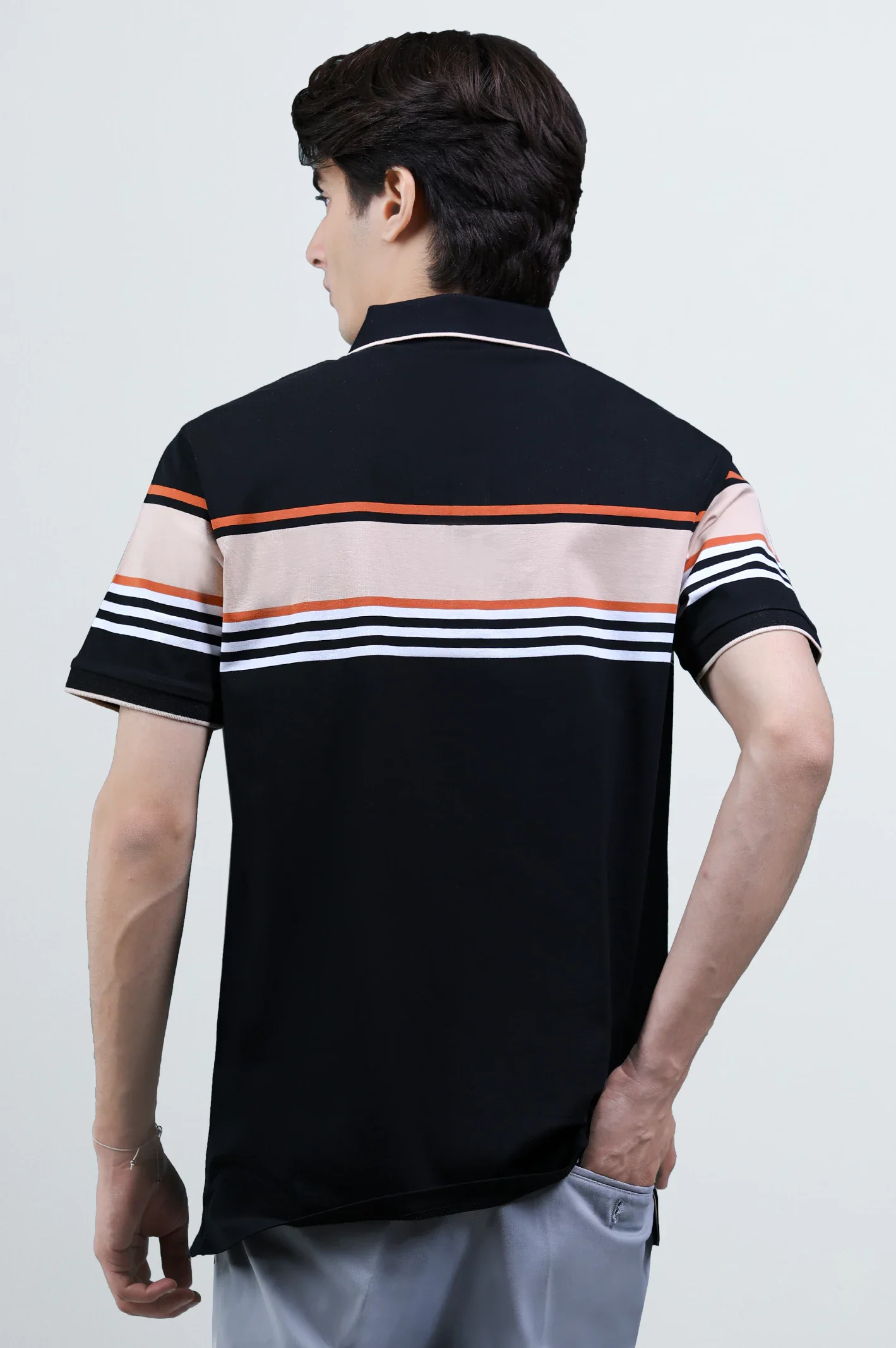 Black Yarn Dyed Polo - Image 5