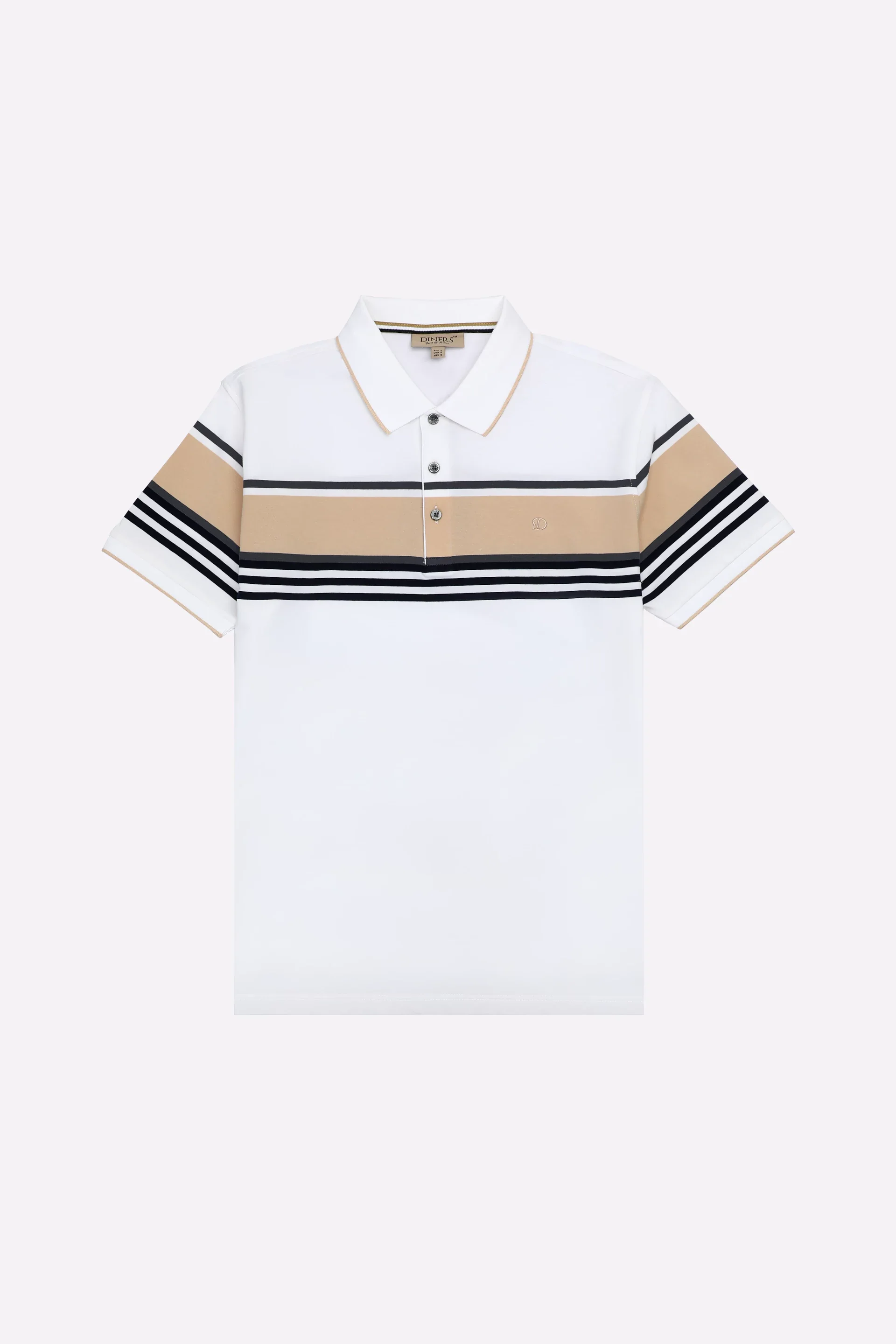 White Yarn Dyed Polo - Image 6