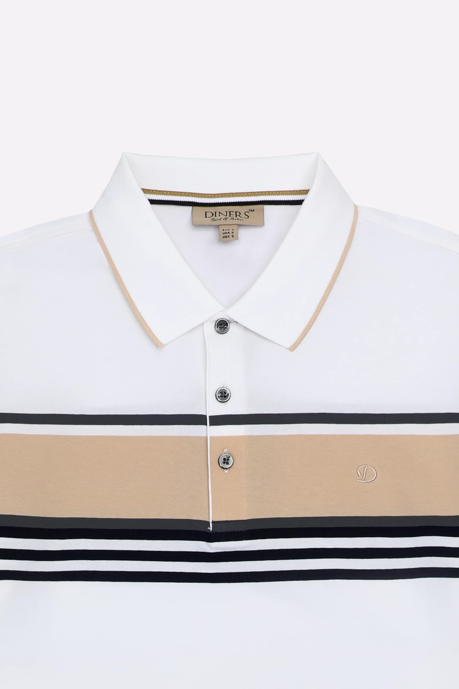 White Yarn Dyed Polo - Image 7
