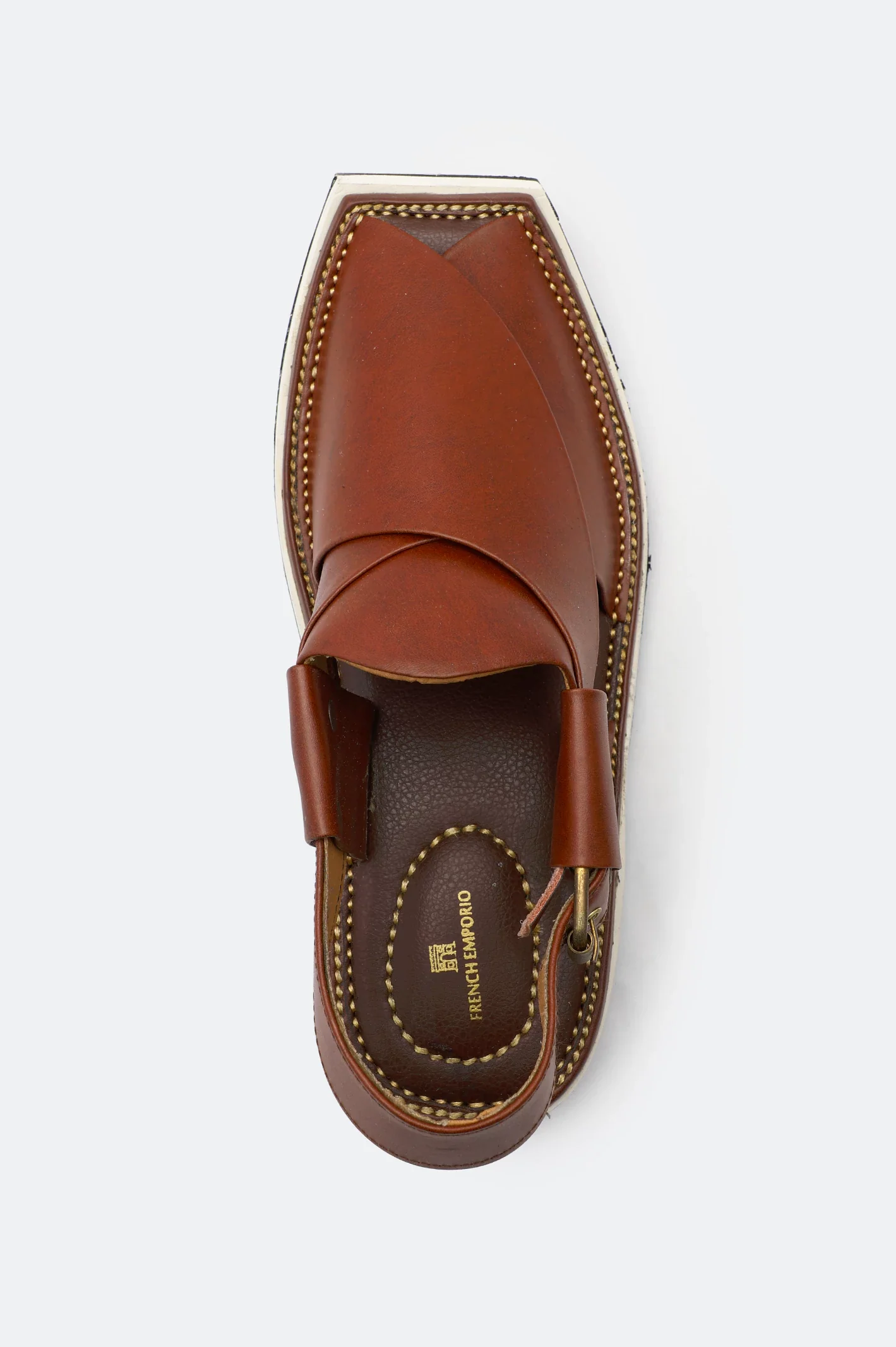 Brown French Emporio Men's Sandal - Image 3