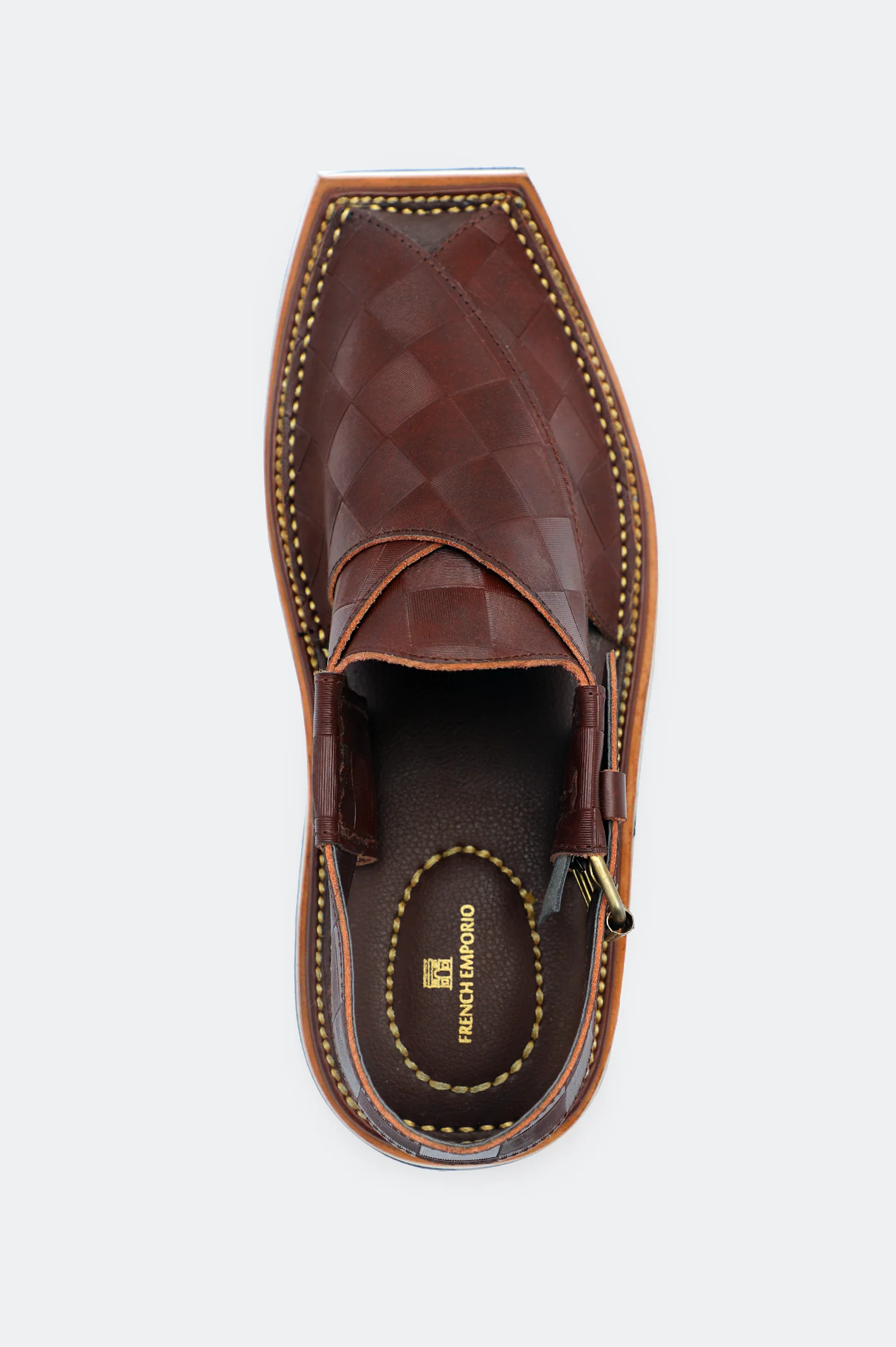 Men Brown Coffee Sandals - Image 3