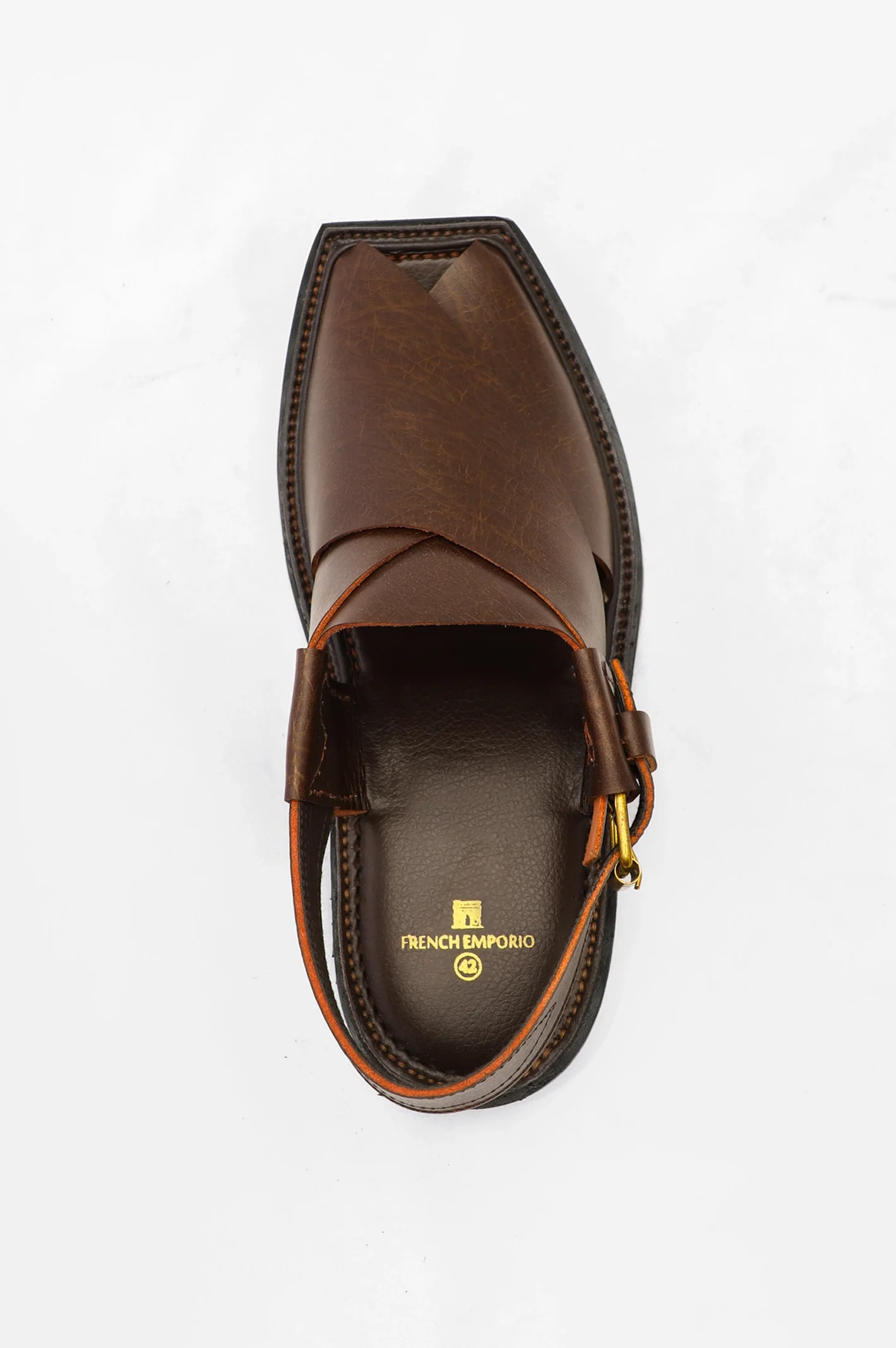 Brown French Emporio Men's Sandal - Image 3