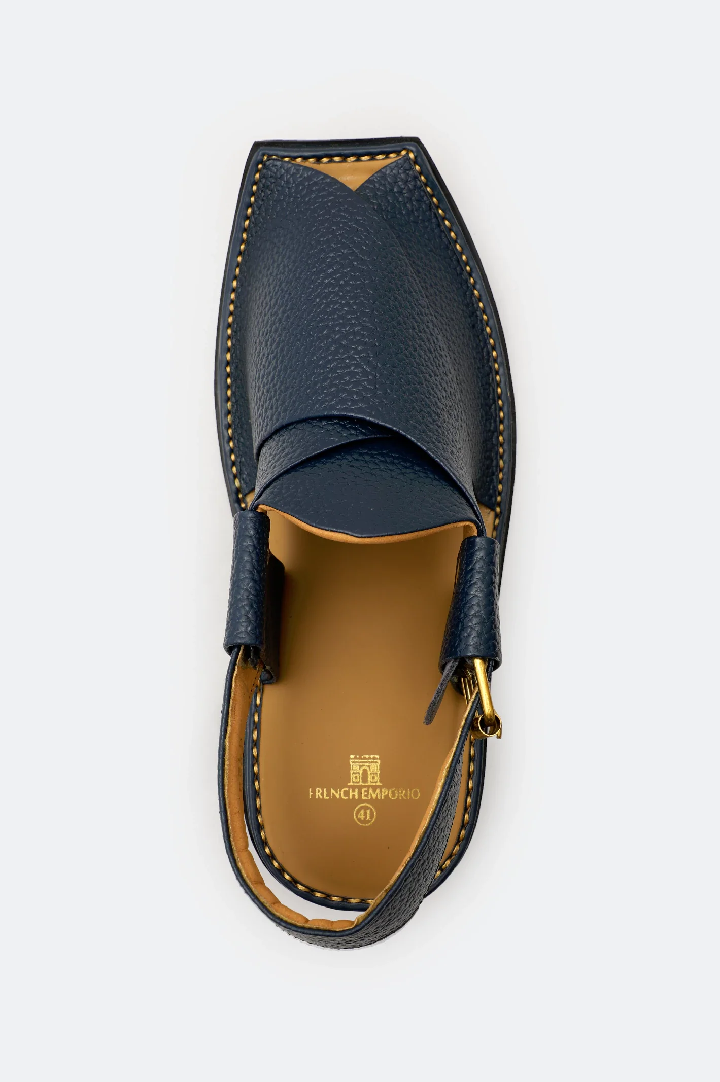 Navy Casual Peshawari Sandal - Image 3
