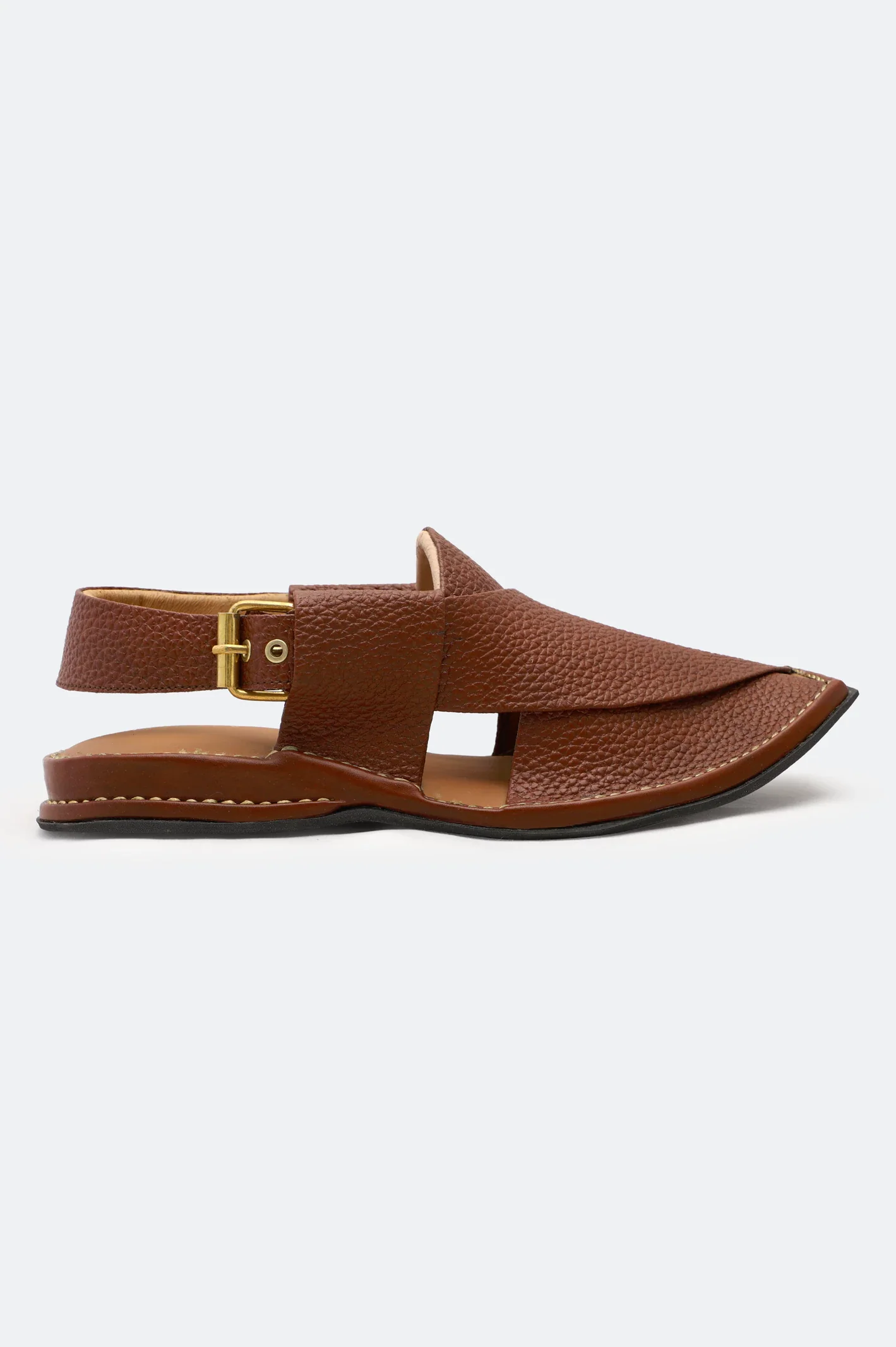 Tan Casual Peshawari Sandal - Image 2
