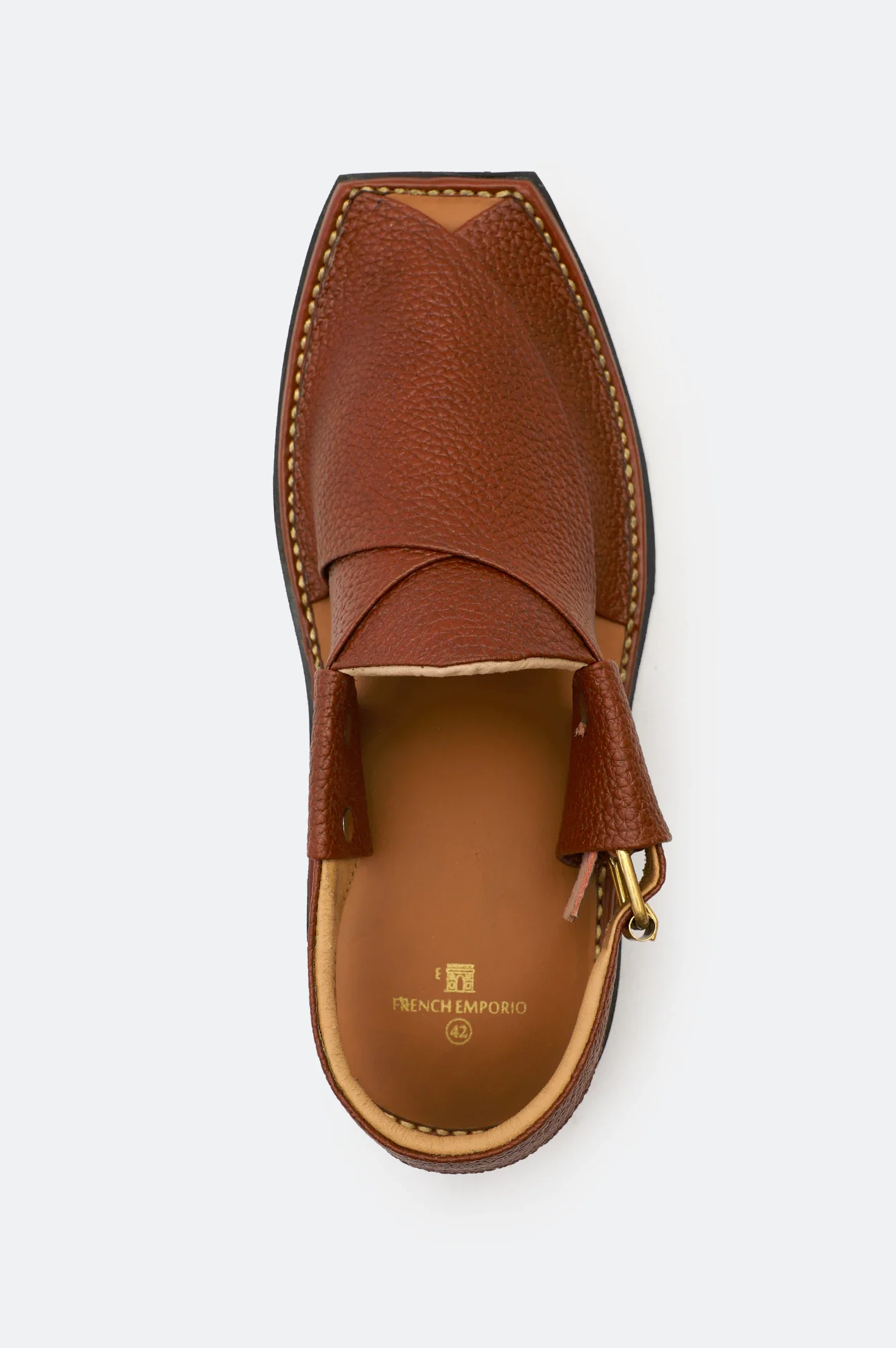 Tan Casual Peshawari Sandal - Image 3
