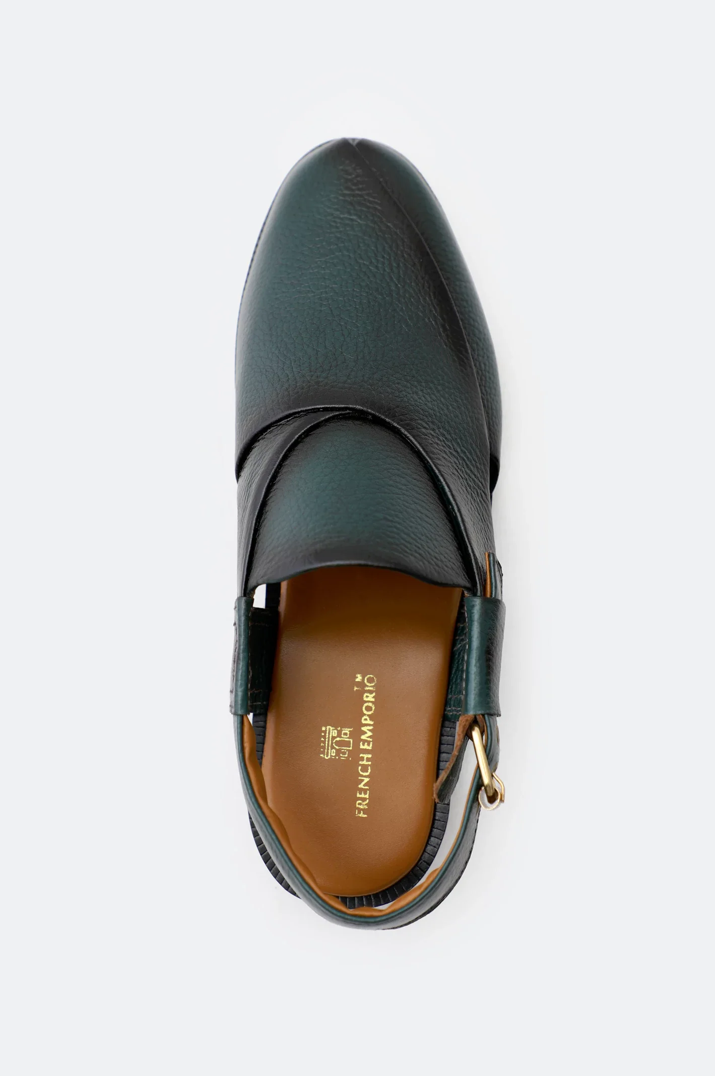 Green Casual Peshawari Sandal - Image 3