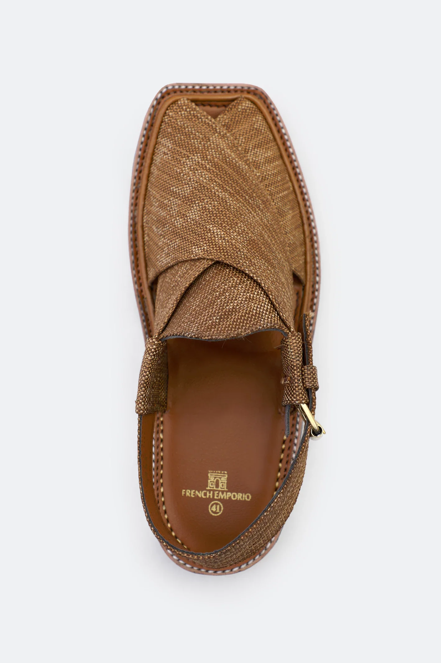 Tan Casual Peshawari Sandal - Image 3