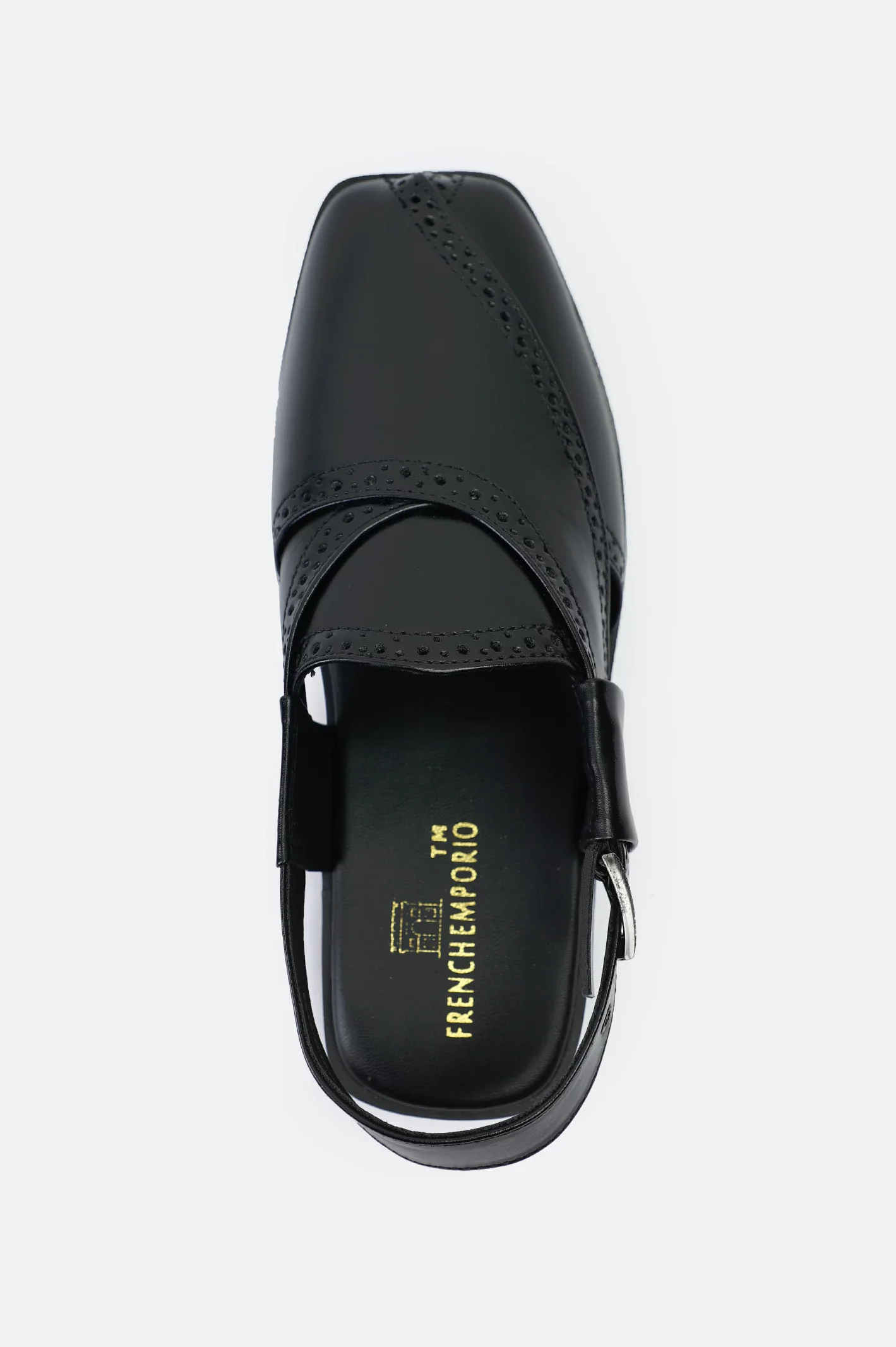 Black Casual Peshawari Sandal - Image 3