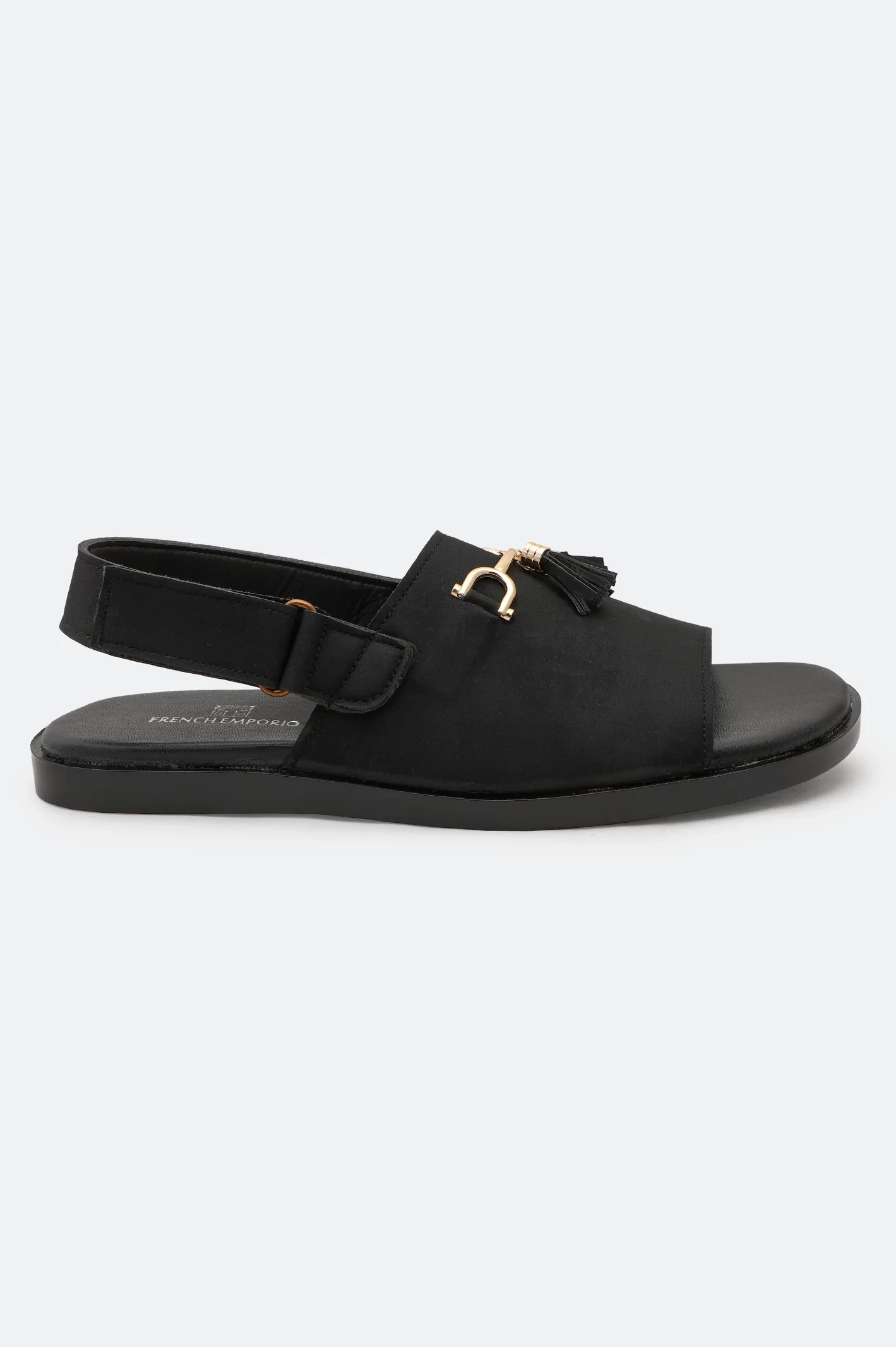 Black Casual Slides Sandal - Image 2