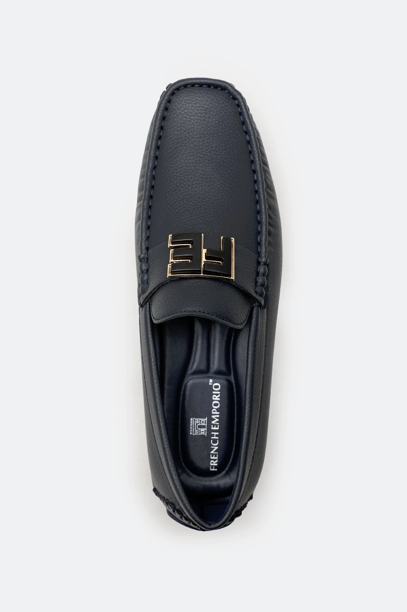 Navy Casual Moccassins Shoes - Image 7