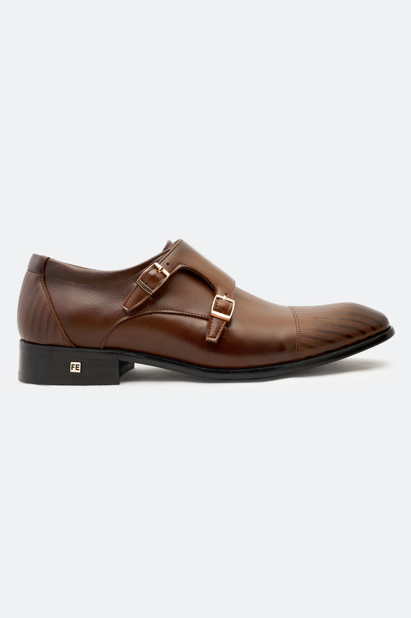 Brown Formal Double Monk Shoes - Image 2