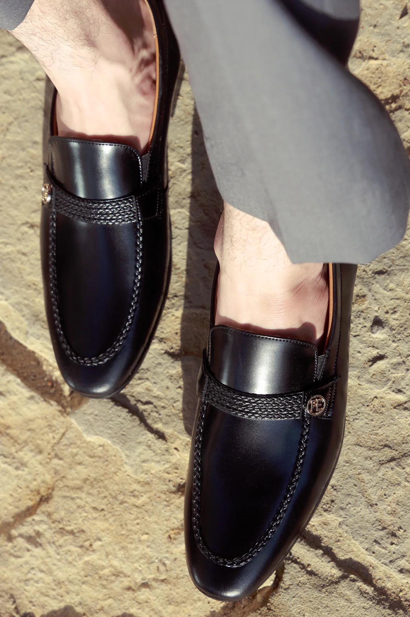 Black Formal Moccassins Shoes - Image 4