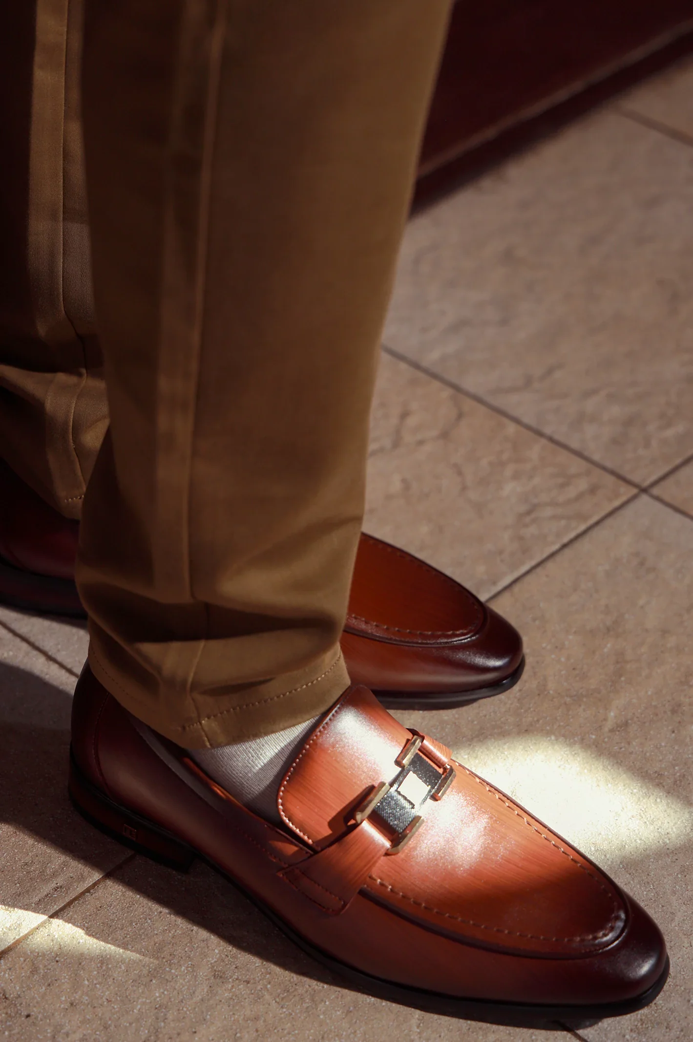 Coffee Men Formal Moccassins - Image 3