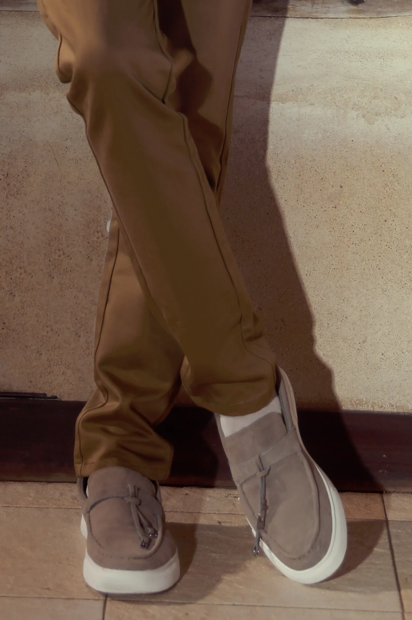 Suede Leather Tassel Loafers - Image 4