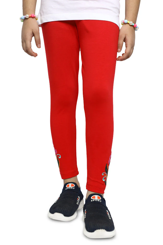 Tights For Toddler Girls In Red SKU: IGT-0002-RED
