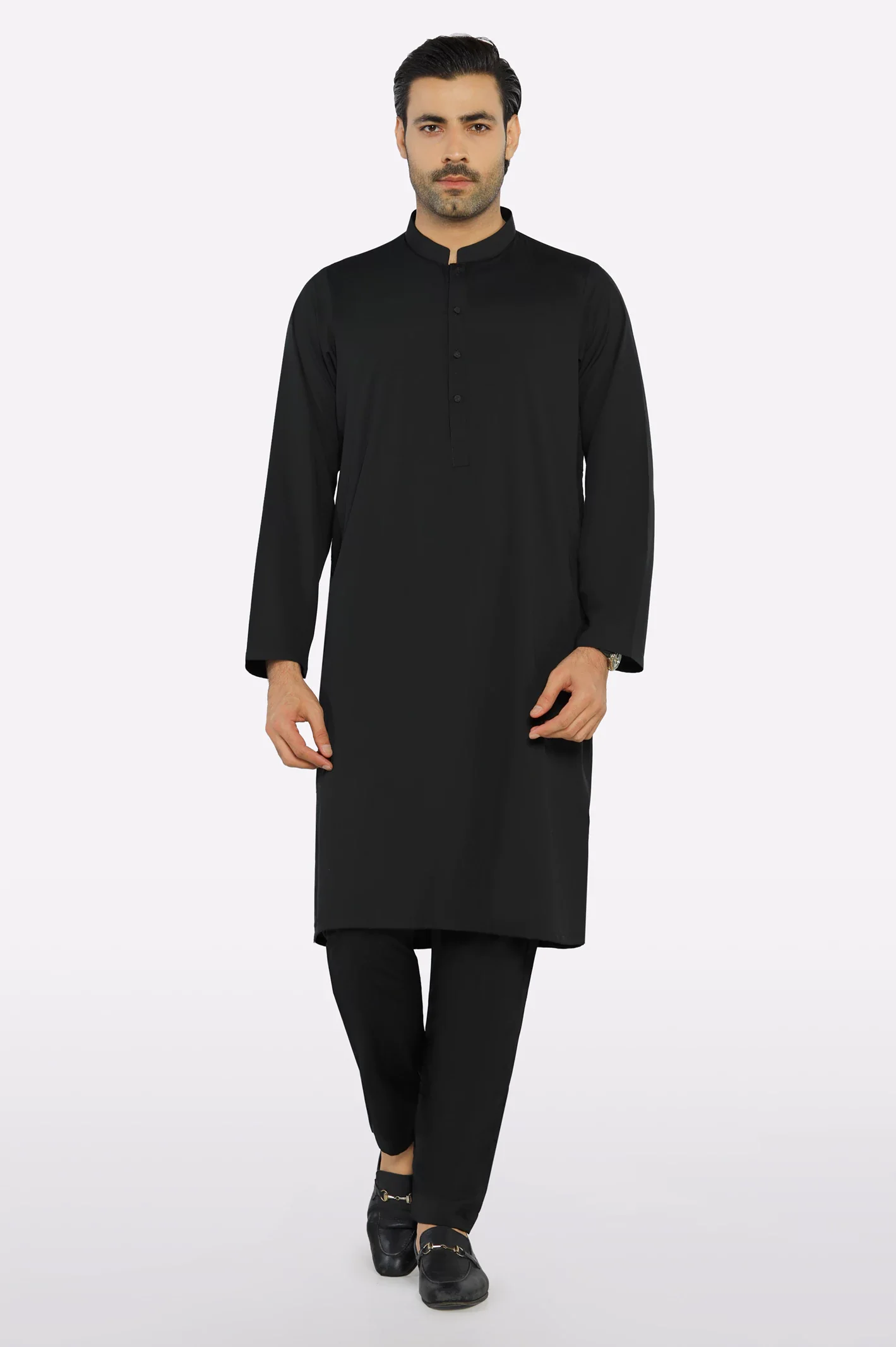 Black Wash & Wear Fabric