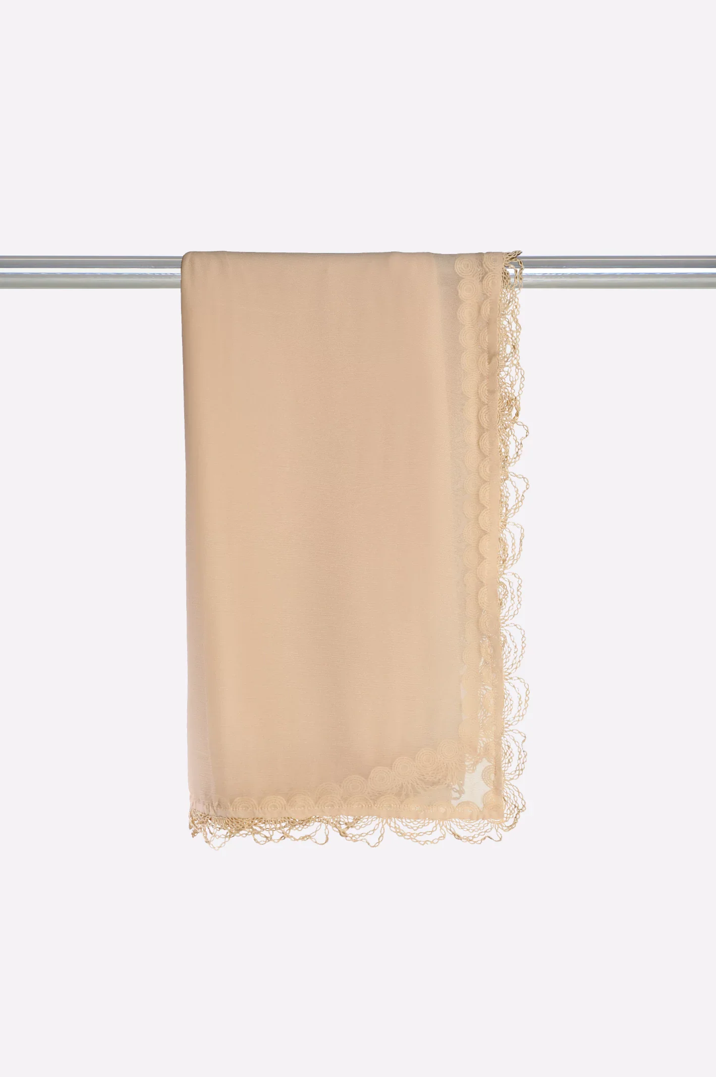 Beige Lace Dupatta