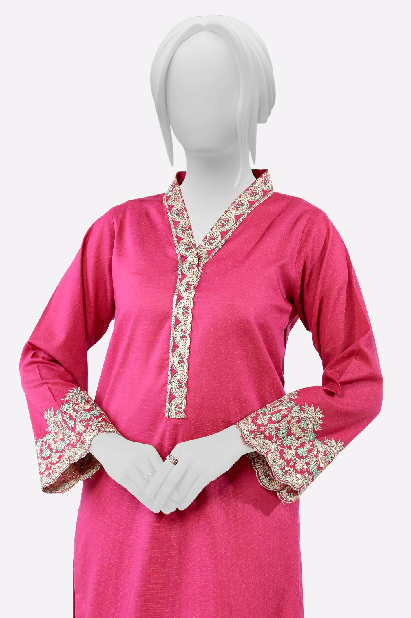 Magenta Embroidered 2PC - Image 2