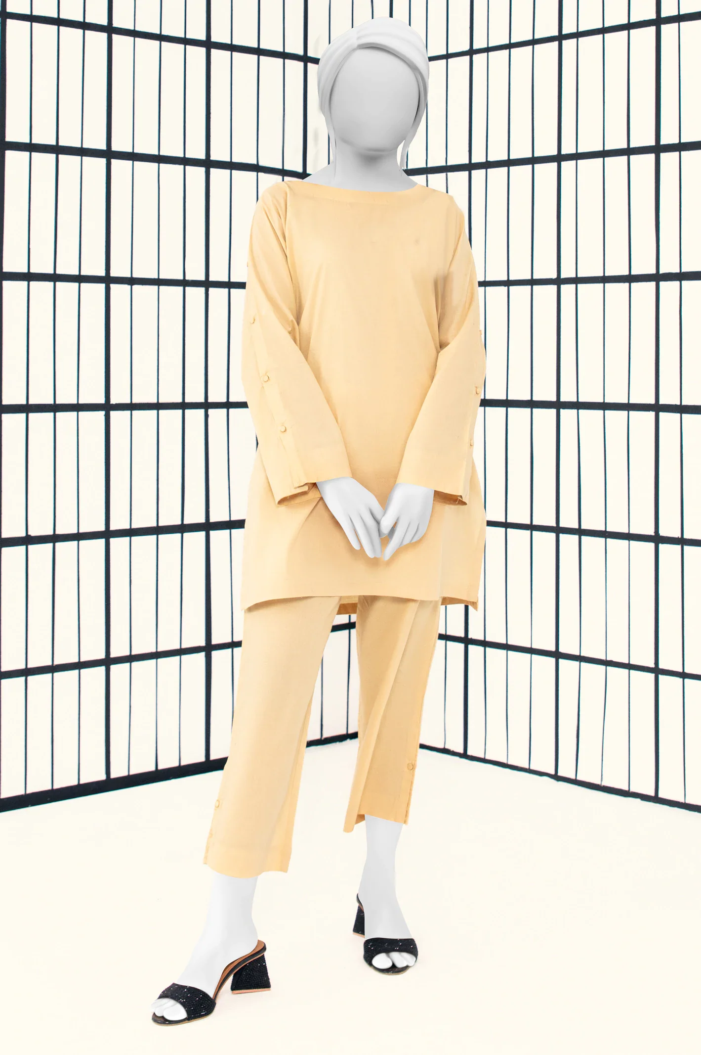 Beige Stylised 2PC