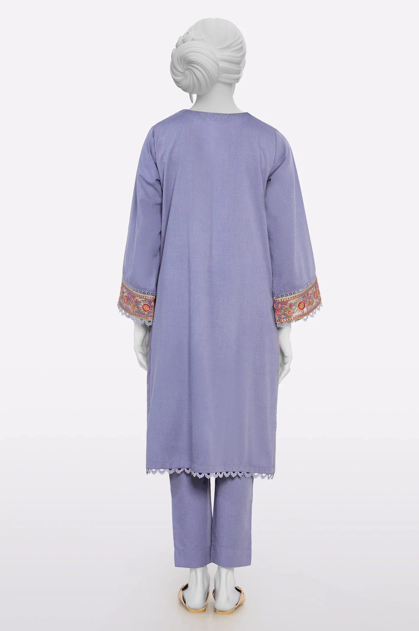 Purple Embroidered 2PC - Image 3