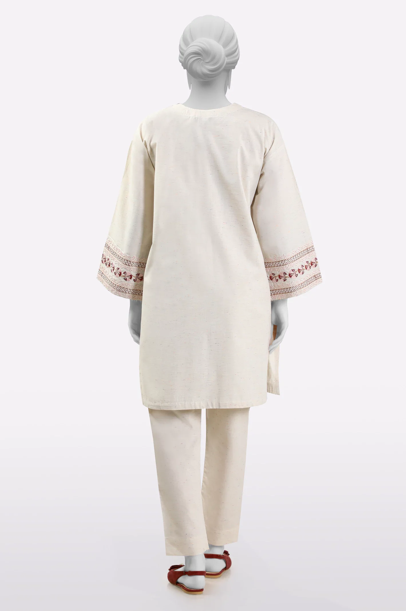 Ivory Embroidered 2PC - Image 3