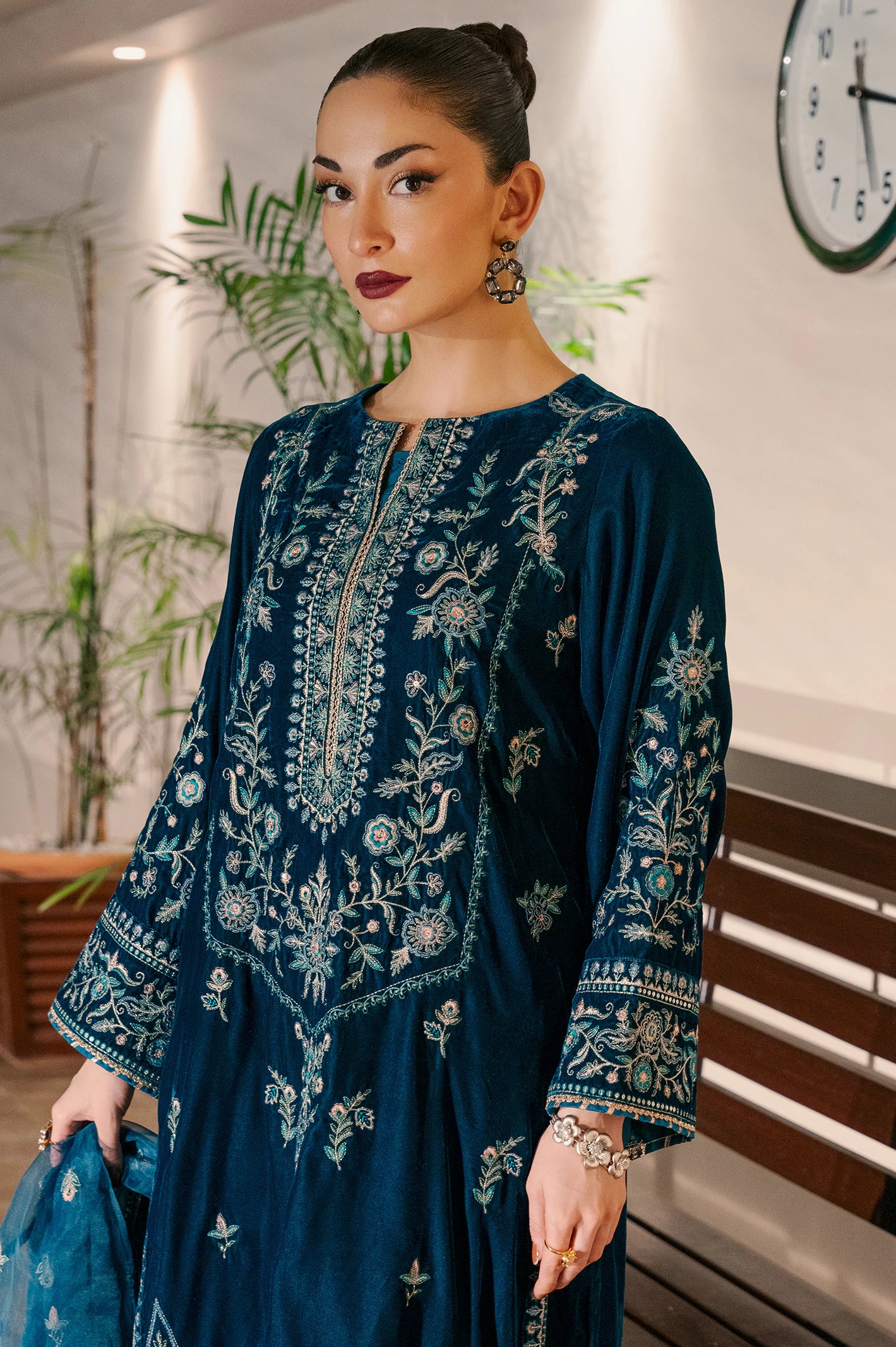 Blue Embroidered 2PC - Image 4