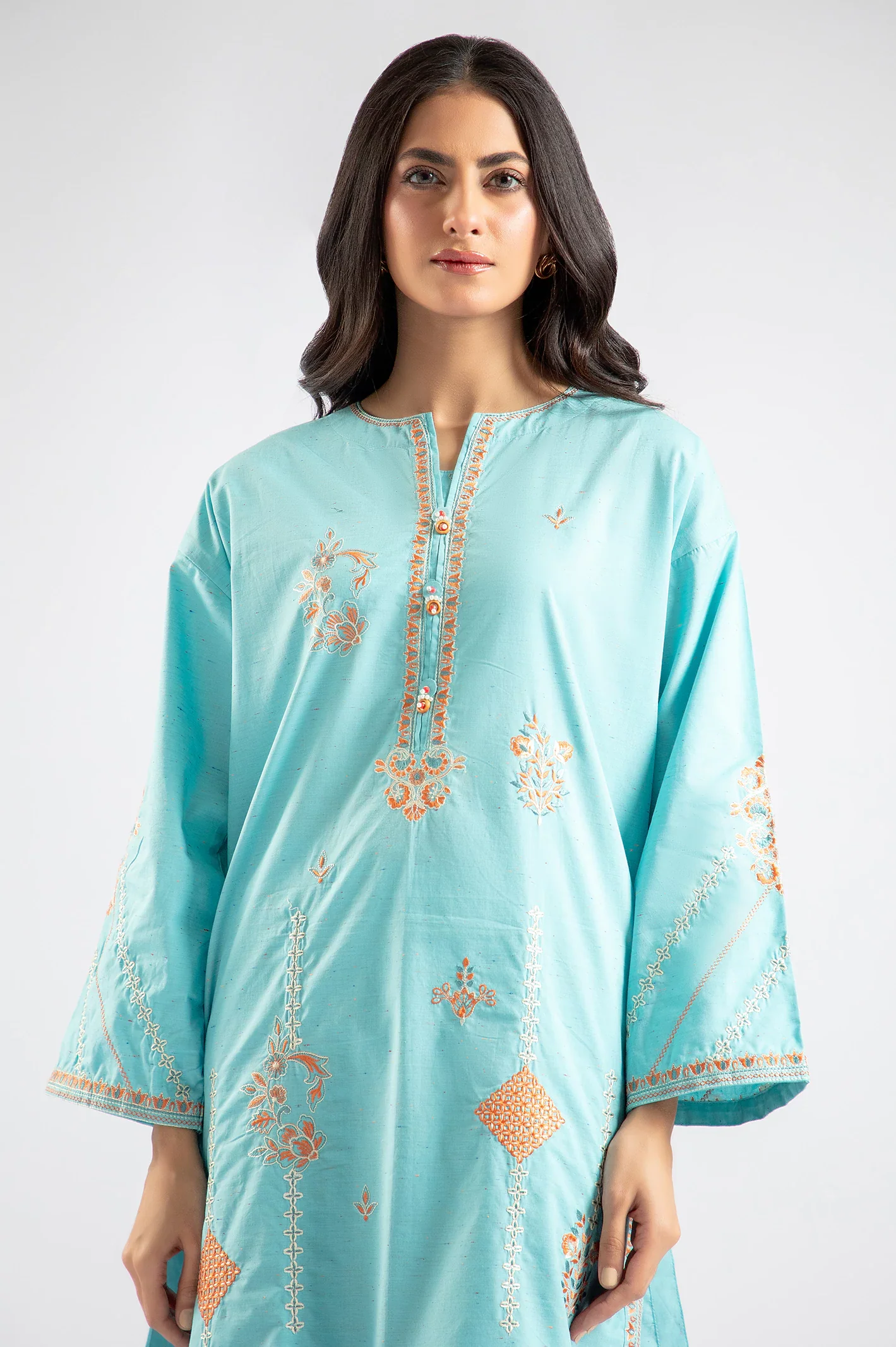 Light Blue Embroidered 2PC - Image 2